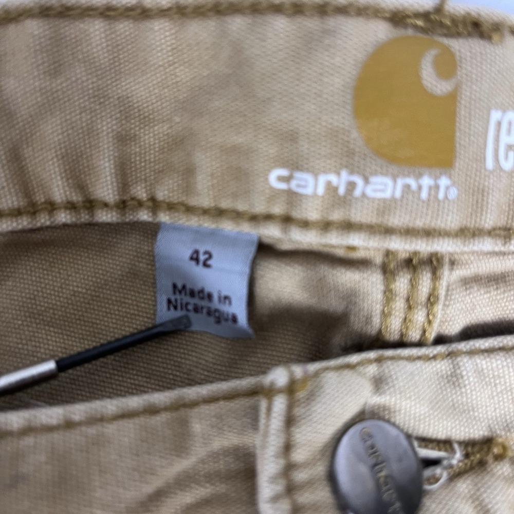 Carhartt Relaxed Fit Rugged Flex Canvas Work Shorts Mens 42 Workwear 102514-918 - Picture 2 of 10